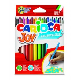 CAJA 24 ROTULADORES COLORES JOY CARIOCA 40615