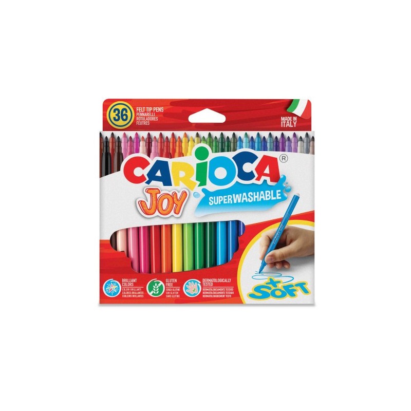 CAJA 36 ROTULADORES COLORES JOY CARIOCA 40616