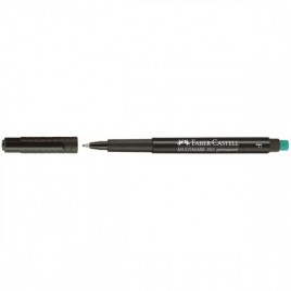 MARCADOR PERMANENTE MULTIMARK PUNTA FINA NEGRO FABER CASTELL 151399