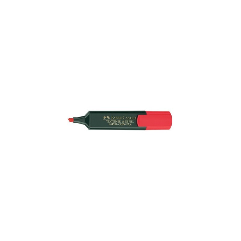 MARCADOR FLUOR TEXTLINER ROJO FABER CASTELL 154821