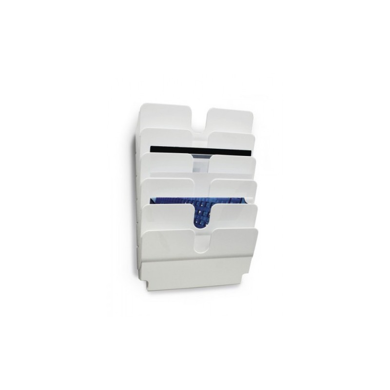 DISPENSADOR PARED FLEXIPLUS 6 COMPARTIMENTOS A4 HORIZONZAL BLANCO DURABLE 1700014011