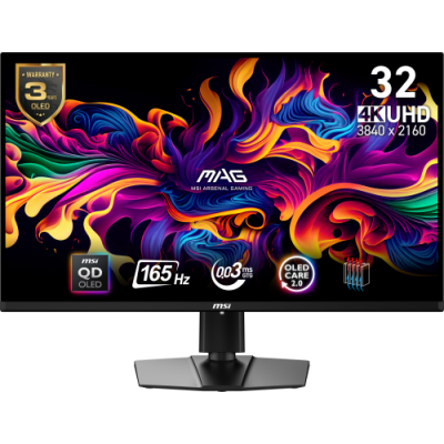 MSI MAG 321UP QD OLED pantalla para PC 80 cm 315 3840 x 2160 Pixeles 4K Ultra HD Negro