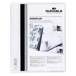 DOSSIER FASTENER DURAPLUS A4 PVC BLANCO DURABLE 2579 02