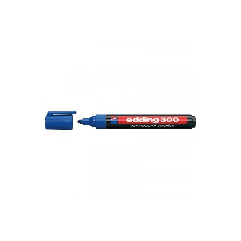 MARCADOR PERMANENTE PUNTA REDONDA 15 3MM 300 AZUL EDDING 300 03