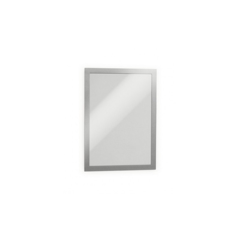 BLISTER 2 MARCO AUTOADHESIVO MAGNETICO DURAFRAME A4 PLATA DURABLE 4872 23