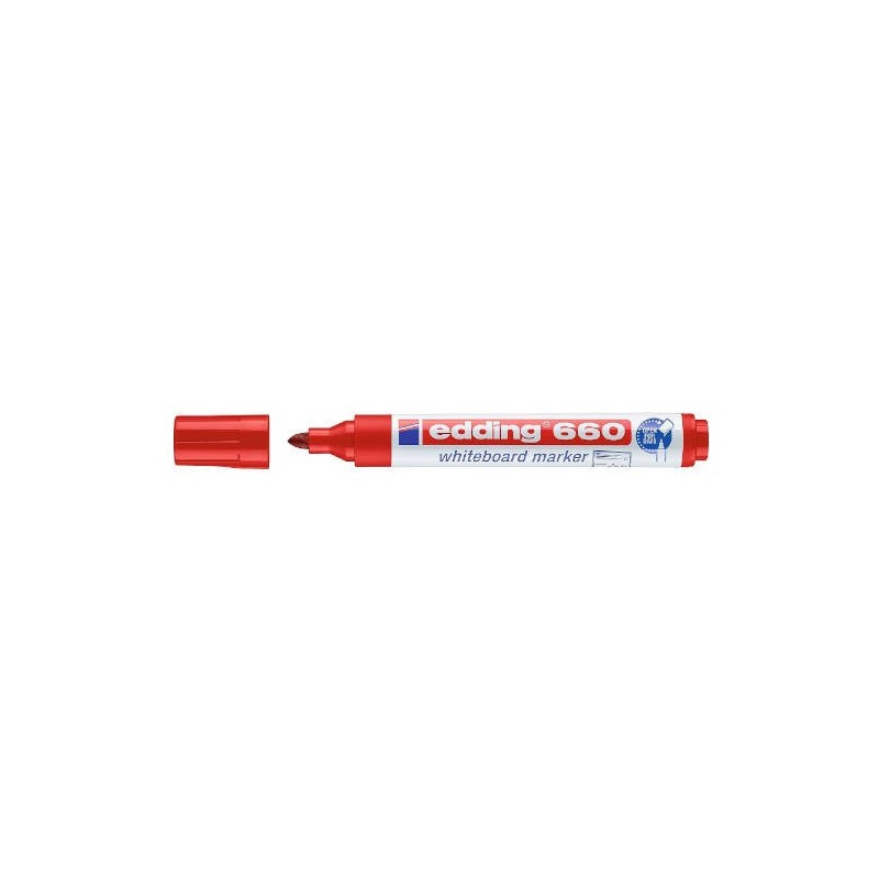 MARCADOR PIZARRA BLANCA 660 15 3MM ROJO EDDING 660 02