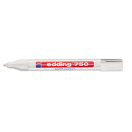 MARCADOR PERMANENTE 2 4MM 750 BLANCO EDDING 750 49