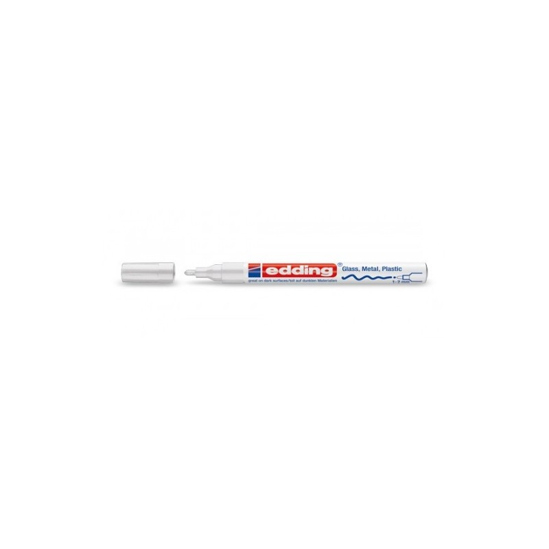 MARCADOR PERMANENTE 1 2MM 751 BLANCO EDDING 751 049