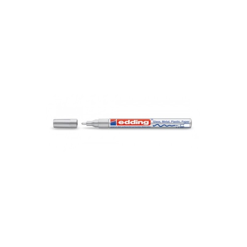 MARCADOR PERMANENTE 1 2MM 751 PLATA EDDING 751 54