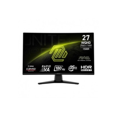 MSI MONITOR MAG 274CQF 27 RAPID VA CURVO 1500R 2560X1440 180HZ NEGRO