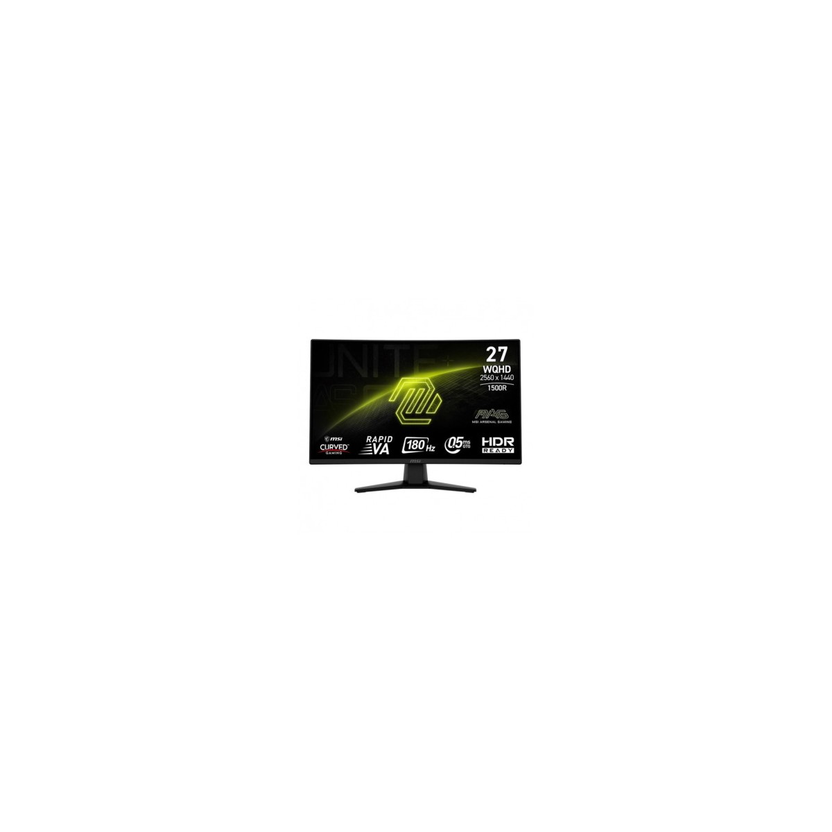 MSI MONITOR MAG 274CQF 27 RAPID VA CURVO 1500R 2560X1440 180HZ NEGRO