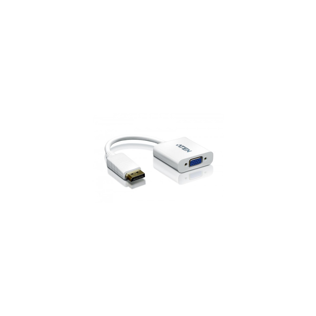 Aten Displayport VGA adapter DisplayPort Male VGA HDB 15 Female Blanco