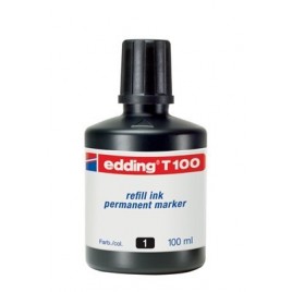 FRASCO TINTA PARA RELLENAR 100ML NEGRO EDDING T100 01