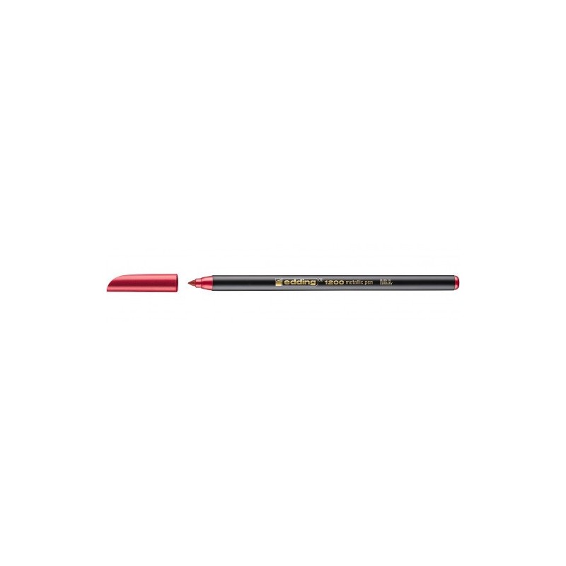 ROTULADOR PUNTA FINA 1200 ROJO METALICO EDDING 1200 072