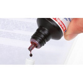 FRASCO TINTA PARA RELLENAR 25ML ROJA EDDING T25 002