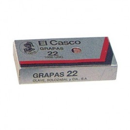 CAJA DE 1000 GRAPAS GALVANICZADAS MODELO 22 6G EL CASCO 1G00221