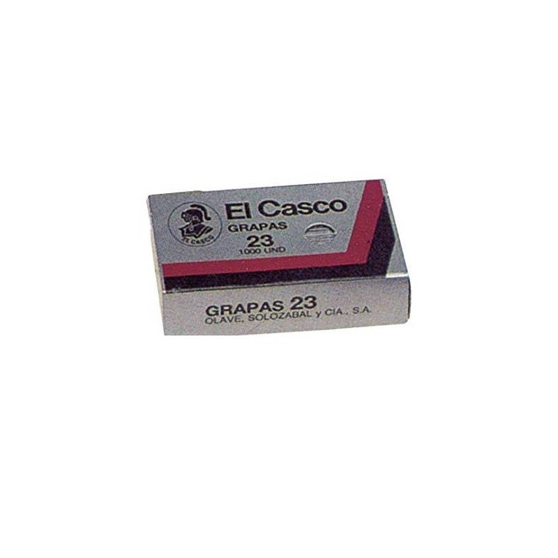 CAJA DE 1000 GRAPAS GALVANIZADAS MODELO 23 6G EL CASCO 1G00231