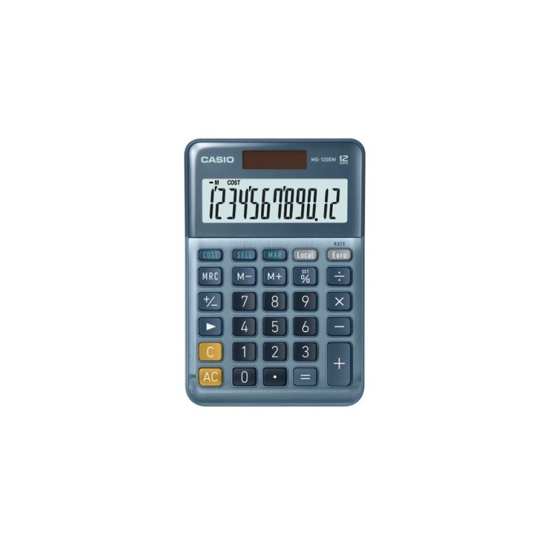 CALCULADORA DE SOBREMESA DE 12 DiGITOS CASIO MS 120EM