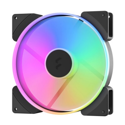 Fractal Design Prisma AL 18 PWM Carcasa del ordenador Ventilador 18 cm Negro Blanco 2 piezas