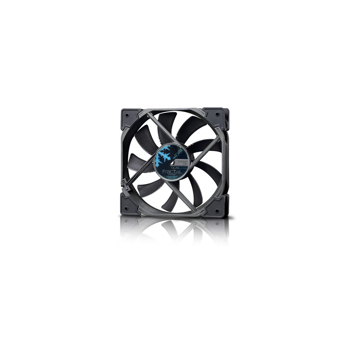 Fractal Design Venturi HP 14 PWM Carcasa del ordenador Ventilador 14 cm Negro Gris