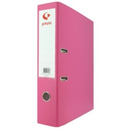 ARCHIVADOR PALANCA 65 COLOR ROSA FOLIO LOMO ANCHO 290X350X75 GRAFOPLAS 17279554