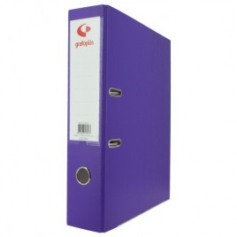 ARCHIVADOR PALANCA 65 COLOR MORADO FOLIO LOMO ANCHO 290X350X75 GRAFOPLAS 17279535