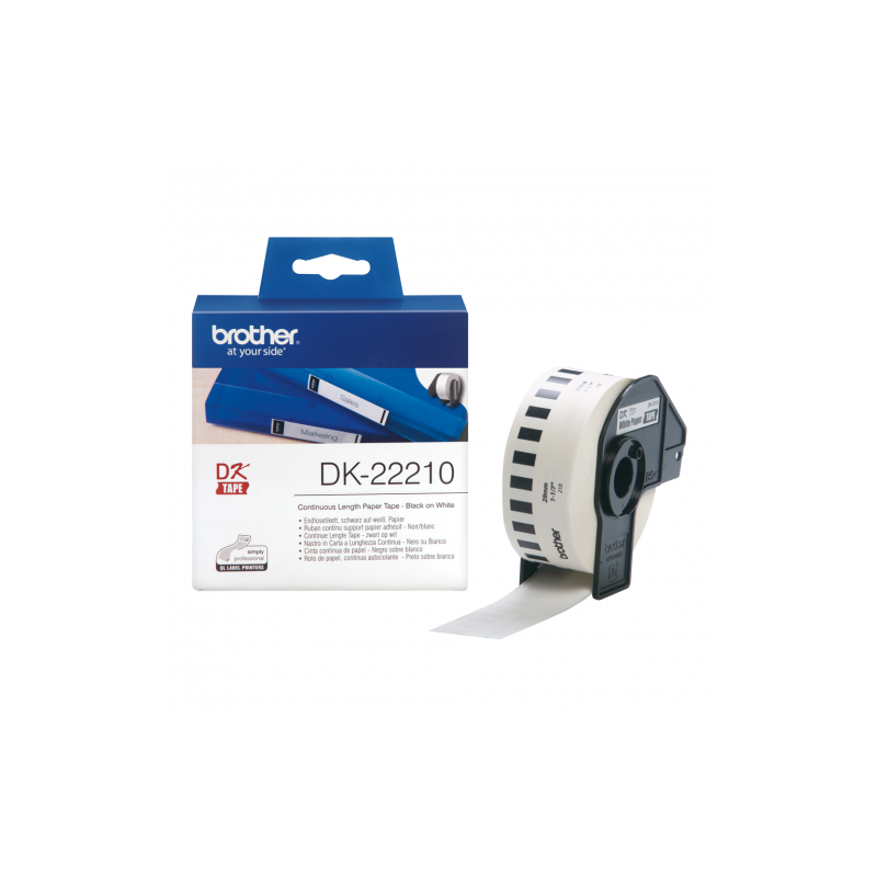 BROTHER CINTA DE PAPEL CONTINUO BLANCO 29MM X 3048M DK22