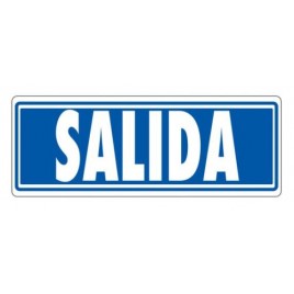 SENAL SALIDA SIN INDICADOR 175X65 PVC GRIS ARCHIVO 2000 6177 07 GS