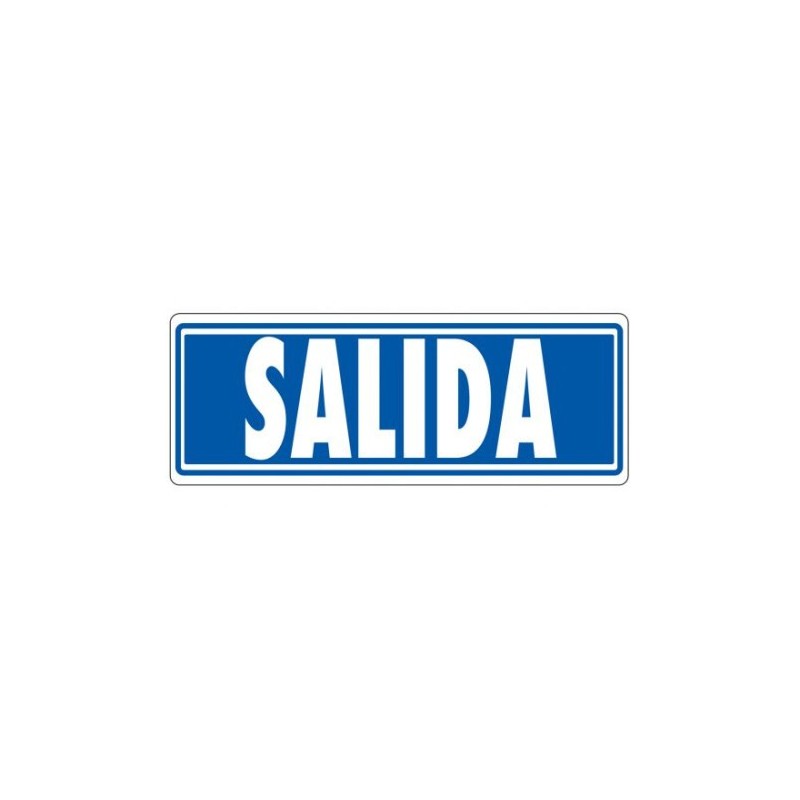 SENAL SALIDA SIN INDICADOR 175X65 PVC GRIS ARCHIVO 2000 6177 07 GS