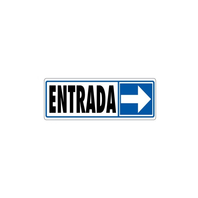 SENAL ENTRADA DERECHA 175X65 PVC GRIS ARCHIVO 2000 6177 09 GS