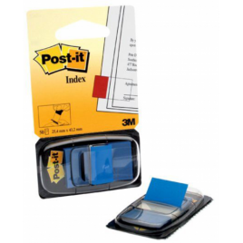 PACK 12 DISPENSADORES DE 50 UNIDADES INDEX AZUL 254X431 POST IT 3M6802