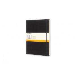 LIBRETA CLASICA TAPA DURA NEGRA XL 19X25CM RAYAS MOLESKINE QP090