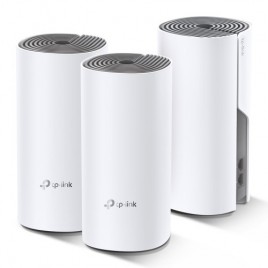 TP LINK Deco E4 3 pack Doble banda 24 GHz 5 GHz Wi Fi 5 80211ac Blanco Gris 2 Interno