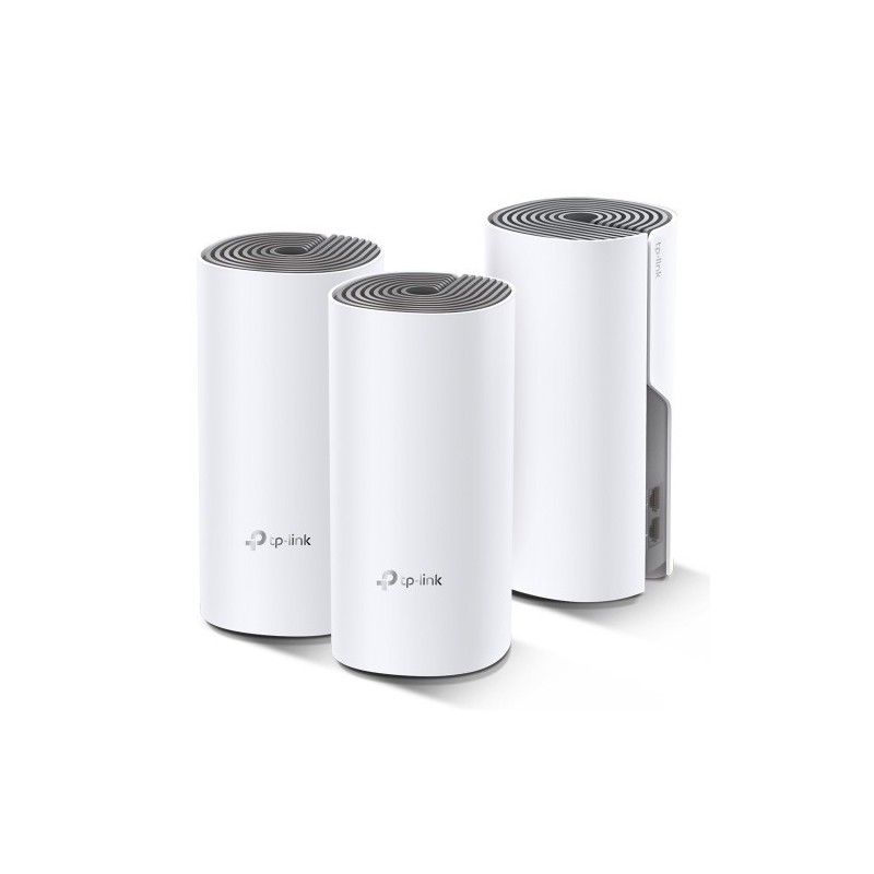 TP LINK Deco E4 3 pack Doble banda 24 GHz 5 GHz Wi Fi 5 80211ac Blanco Gris 2 Interno