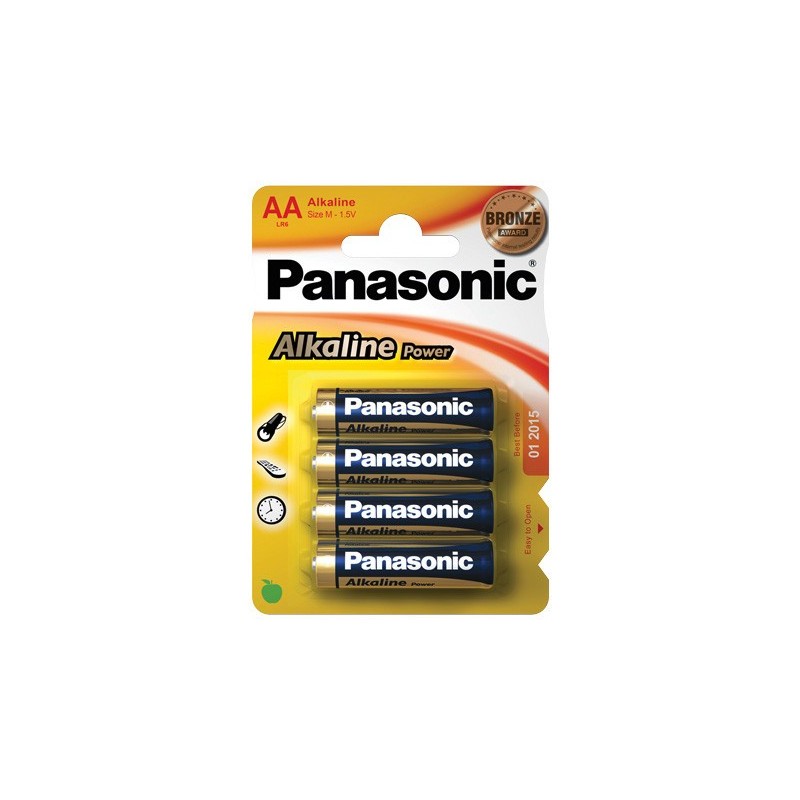 Goobay LR6 4 BL Panasonic Alkaline Power Bateria de un solo uso AA Alcalino