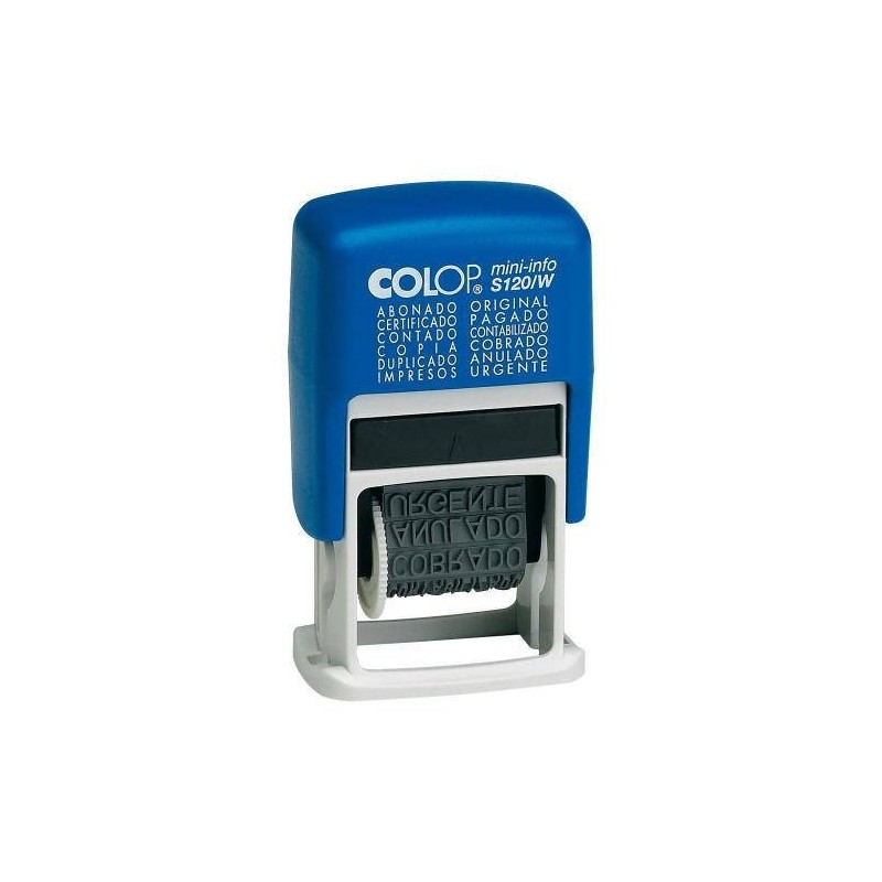 SELLO DE ENTINAJE S 120 W FORMULA 4MM ESPANOL AZUL NEGRA COLOP 104894