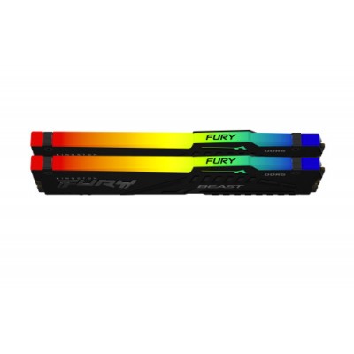 MEMORIA KINGSTON 64GB KIT2 6000MT S DDR5 CL30  FURY BEAST RGB EXPO KF560C30BBEAK2 64