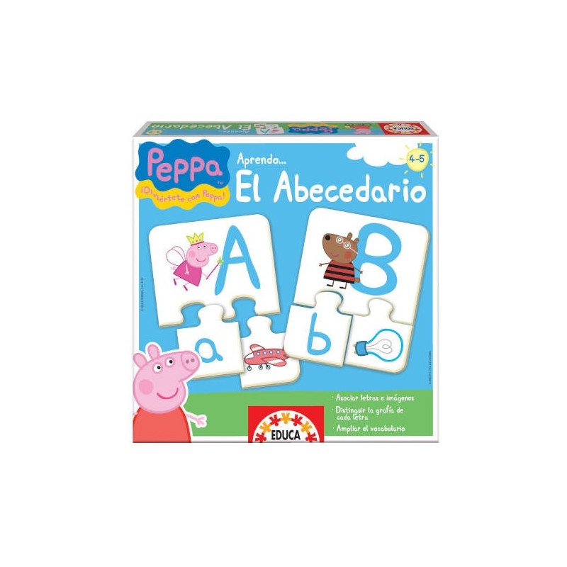 JUEGO APRENDO EL ABECEDARIO PEPPA PIG DE 4 5 ANOS EDUCA BORRAS 15652