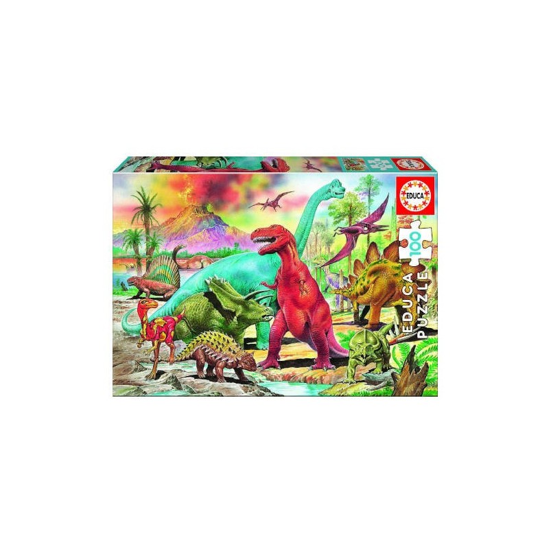 PUZZLE INFANTIL 100 DINOSAURIOS DE 6 8 ANOS EDUCA BORRAS 13179