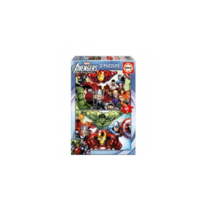 PUZZLE 2x48 AVENGERS DE 3 6 ANOS EDUCA BORRAS 15932