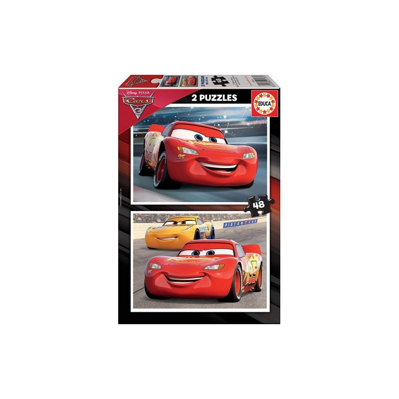 PUZZLE INFANTIL 2X48 CARS 3 DE 4 6 ANOS EDUCA BORRAS 17177