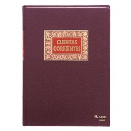 LIBRO DE CONTABILIDAD CUENTAS CORRIENTES FOLIO NATURAL 100 HOJAS NUMERADAS DOHE 09908