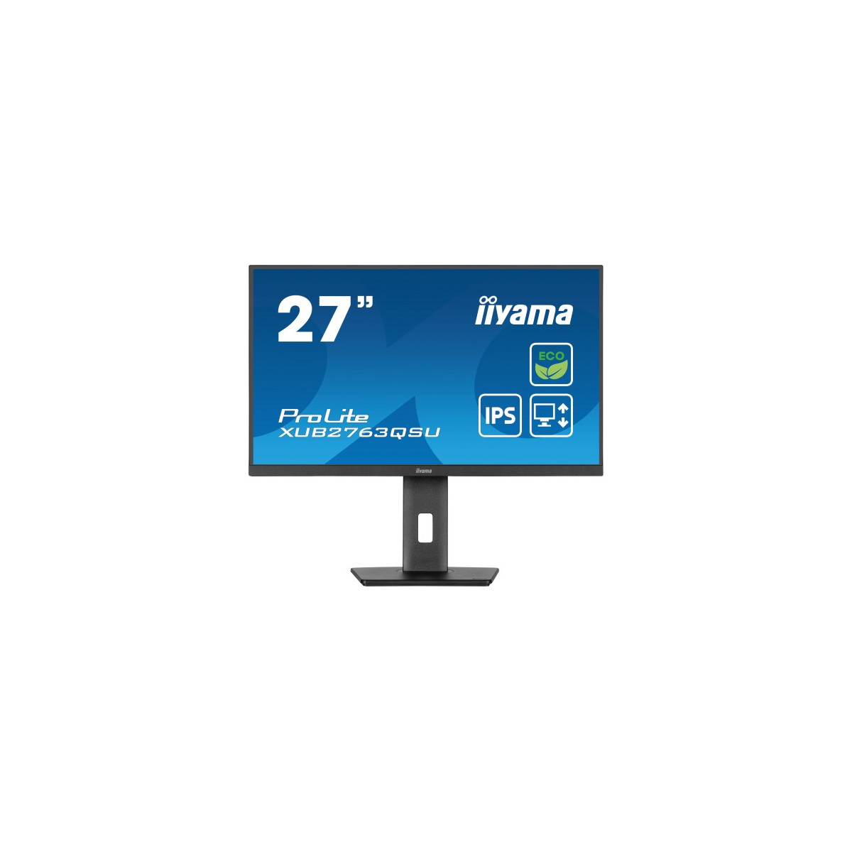 iiyama ProLite XUB2763QSU B1 pantalla para PC 686 cm 27 2560 x 1440 Pixeles Full HD LED Negro