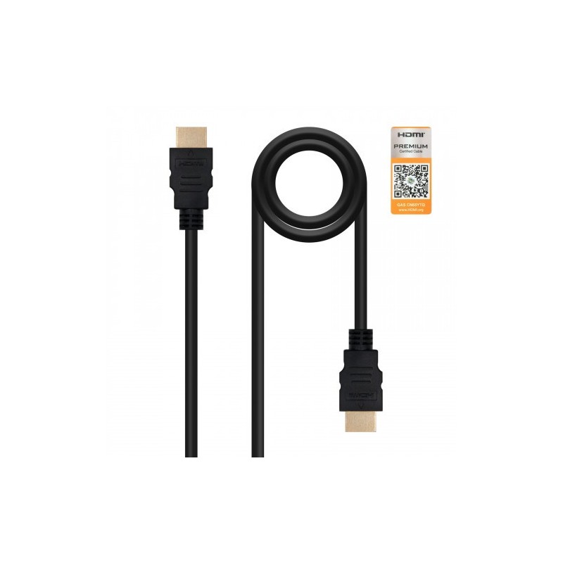 Nanocable HDMI V20 15m cable HDMI 15 m HDMI tipo A Estandar Negro