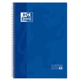 CUADERNO EUROPEANBOOK 1 TAPA EXTRADURA A4 80 HOJAS 5X5 COLOR AZUL OSCURO OXFORD 100430197