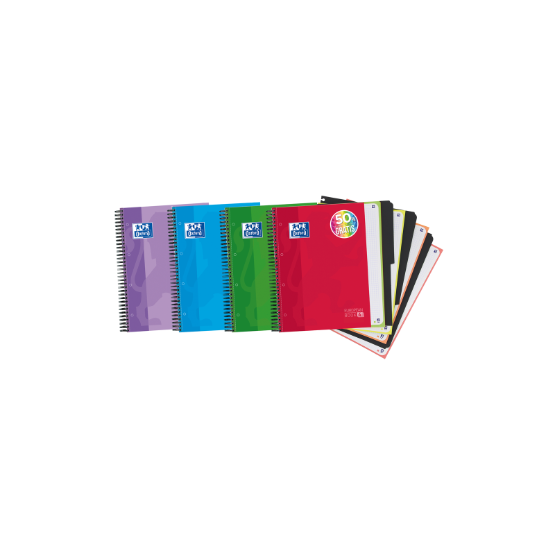 Oxford 400027275 cuaderno y block A4 120 hojas Colores surtidos