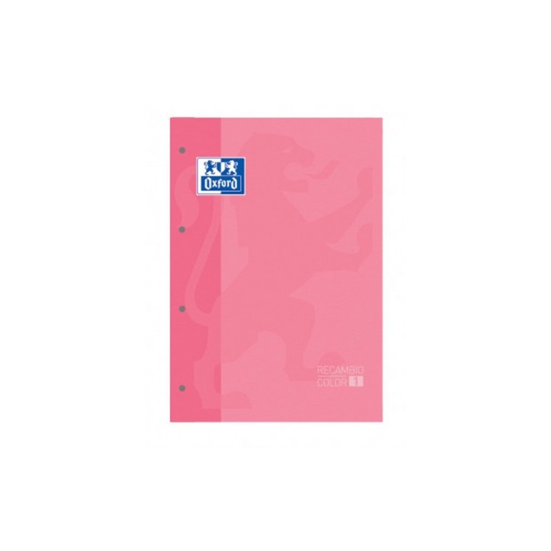 BLOC ENCOLADO COLOR 1 TAPA BLANDA A4 80 HOJAS 5X5 COLOR ROSA CHICLE OXFORD 400123681