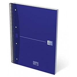 CUADERNO EUROPEANBOOK 1 TAPA EXTRADURA A4 80 HOJAS 5X5 COLOR AZUL ESSENTIALS OXFORD 100430421