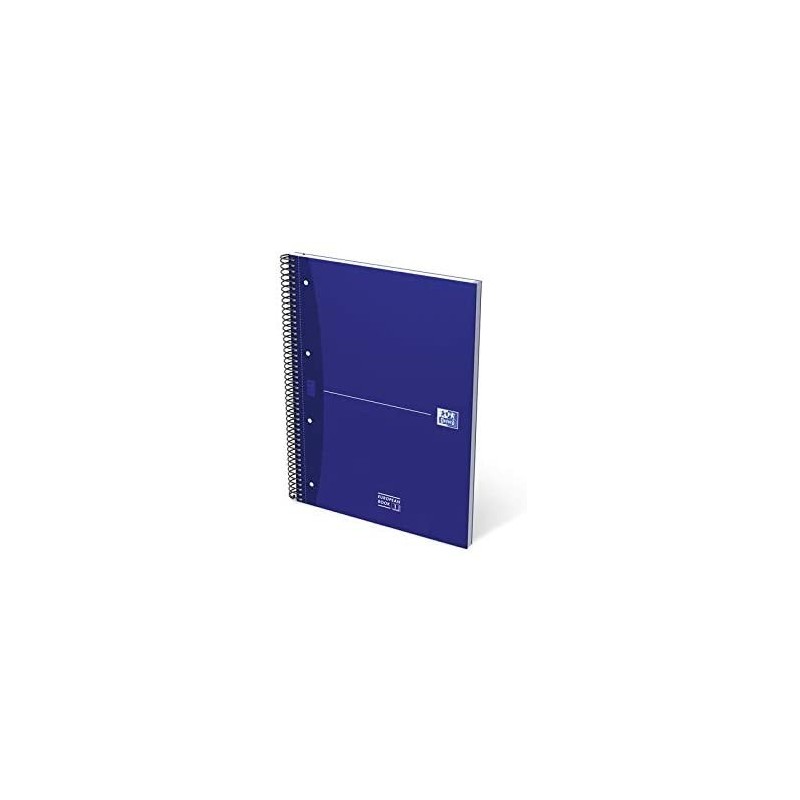 CUADERNO EUROPEANBOOK 1 TAPA EXTRADURA A4 80 HOJAS 5X5 COLOR AZUL ESSENTIALS OXFORD 100430421