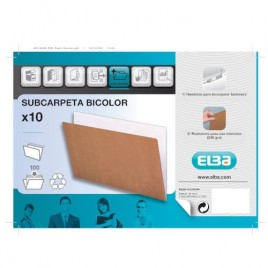 SUBCARPETA SIMPLES KRAFT 240 GRS FOLIO BICOLOR GIO 400040628